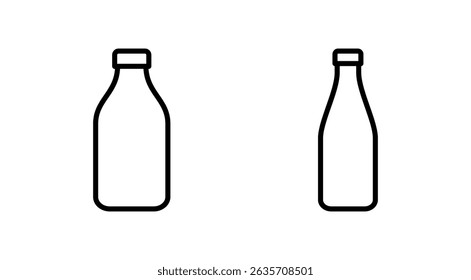 Bottle icon vector. bottle sign and symbol