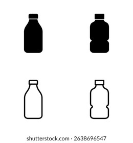 Bottle icon vector. bottle sign and symbol