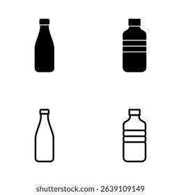 Bottle icon vector. bottle sign and symbol
