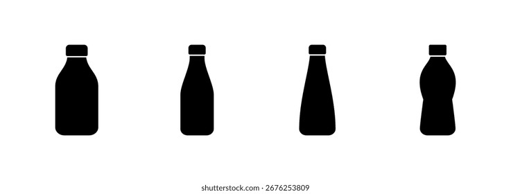 Bottle icon vector. bottle sign and symbol