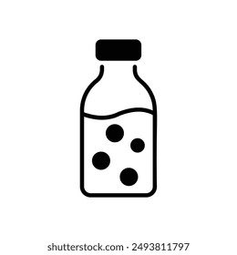 Icono de botella Vector ilustración de stock