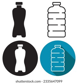 bottle icon vector template illustration logo design
