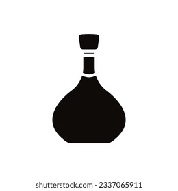 Vector de icono de botella. Señal de la botella para la ilustración del agua. Frasco de símbolo o logotipo de alcohol.