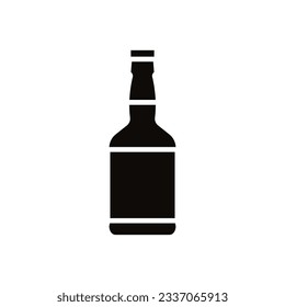 Bottle icon vector. Bottle for water illustration sign. Bottle of alcohol symbol or logo.