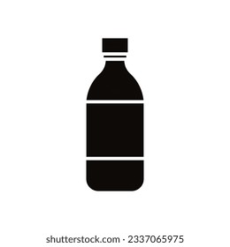 Bottle icon vector. Bottle for water illustration sign. Bottle of alcohol symbol or logo.