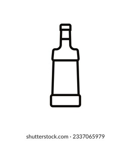 Bottle icon vector. Bottle for water illustration sign. Bottle of alcohol symbol or logo.