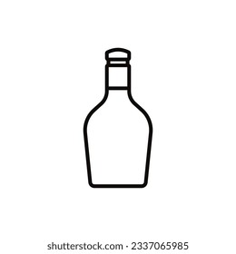 Bottle icon vector. Bottle for water illustration sign. Bottle of alcohol symbol or logo.