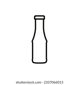 Bottle icon vector. Bottle for water illustration sign. Bottle of alcohol symbol or logo.