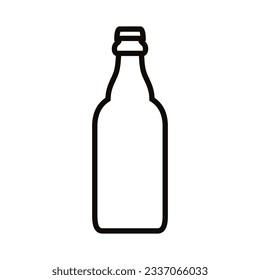 Vector de icono de botella. Señal de la botella para la ilustración del agua. Frasco de símbolo o logotipo de alcohol.