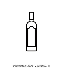 Bottle icon vector. Bottle for water illustration sign. Bottle of alcohol symbol or logo.