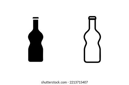 Bottle icon vector for web and mobile app. bottle sign and symbol