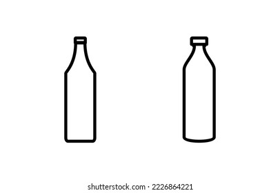 Bottle icon vector for web and mobile app. bottle sign and symbol