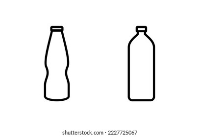 Bottle icon vector for web and mobile app. bottle sign and symbol
