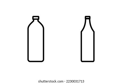 Bottle icon vector for web and mobile app. bottle sign and symbol