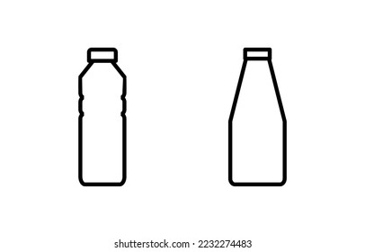 Bottle icon vector for web and mobile app. bottle sign and symbol
