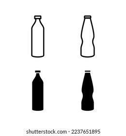 Bottle icon vector for web and mobile app. bottle sign and symbol