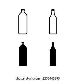 Bottle icon vector for web and mobile app. bottle sign and symbol