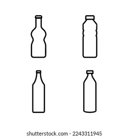 Bottle icon vector for web and mobile app. bottle sign and symbol