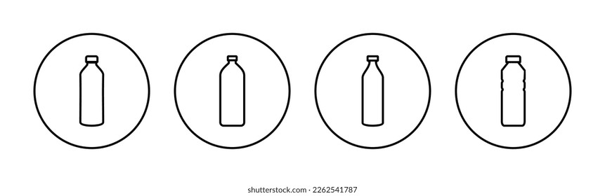 Vector de icono de botella para web y aplicación móvil. signo del frasco y símbolo