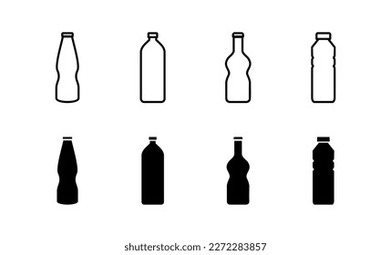 Bottle icon vector for web and mobile app. bottle sign and symbol