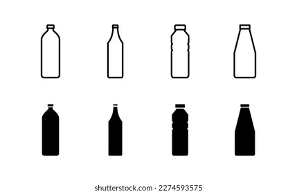 Bottle icon vector for web and mobile app. bottle sign and symbol