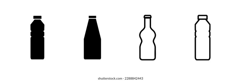 Bottle icon vector for web and mobile app. bottle sign and symbol