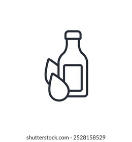 Bottle icon. vector.Editable stroke.linear style sign for use web design,logo.Symbol illustration.