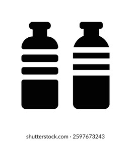 Bottle Icon  Water Container Beverage Milk Drink Graphic Vector Clipart Sign Symbol 