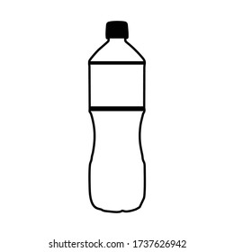 icono del frasco Vector de fondo blanco