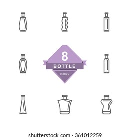 Bottle Icons ( Line Icons )