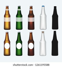 bottle icons vector