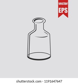 Bottle icon.Vector illustration.