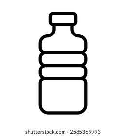 bottle iconVector illustration in black