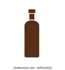 Bottle icon,vector illustration. Flat design style. vector bottle icon illustration isolated on White background, bottle icon Eps10. bottle icons graphic design vector symbols.