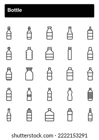 Bottle Illustration Pack for Web Design, Poster, Brochure, Printing, Advertisement, etc.