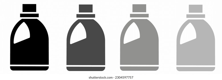Bottle illustration set. Bottle icon. Stock vector.