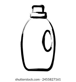 Bottle Ink Brush Stroke Vector