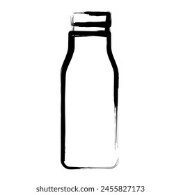 Vector de pincel de tinta de botella