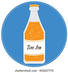 Bottle, Isolated beer, Vector illustration