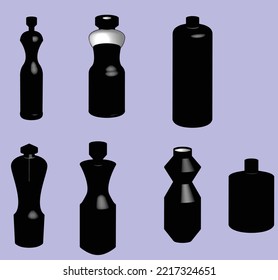 bottle isolated plastic drink design