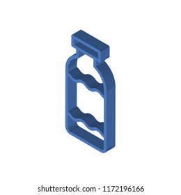 Bottle isometric left top view 3D icon