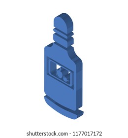 Bottle isometric left top view 3D icon