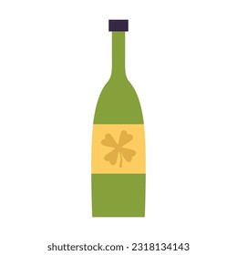 Bottle item patrick day design illustration