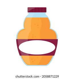 bottle of juice flat icon