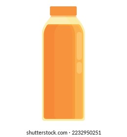Bottle juice icon cartoon vector. Fruit glass. Drink juice
