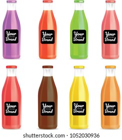 bottle juice.illustration vector
