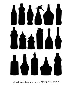 bottle, ketchup, oil, perfume, silhouette good use for any design you want