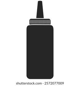 Bottle for ketchup or sauce on transparent background. PNG