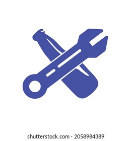 La botella y la llave. Puede utilizar para la compañía de logotipos u otros logotipos. O puede usar el diseño para camiseta