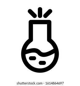 Bottle Lab icon isolated sign symbol vector illustration - high quality black style vector icons
